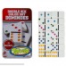 Toysery Double 6 Color Dot Dominoes Game Set White Dominoes 28 Piece Set Toy in Tin Case Six Dot Dominoes Match & Educational Game B07C7GZ2QF